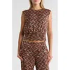 Ramy Brook Sheri Sleeveless Top In Brown