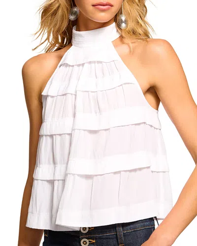 Ramy Brook Sherrie Tiered Halter Top In Ivory
