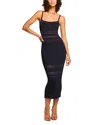 Ramy Brook Shiann Crochet Midi Dress In Navy