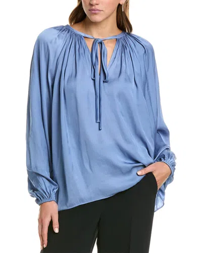 Ramy Brook Shiny Paris Top In Blue