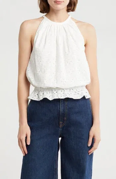 Ramy Brook Sidnee Eyelet Embroidered Cotton Tank