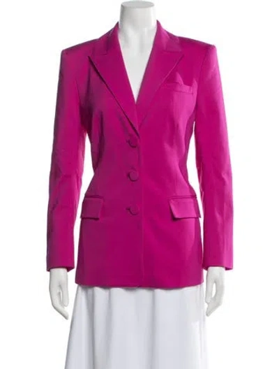 Pre-owned Ramy Brook Silk Blazer In Pink/purple