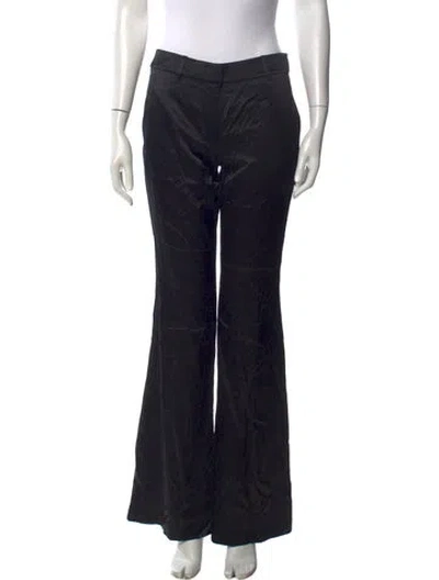 Pre-owned Ramy Brook Silk Flared Pants W/ Tags In Black