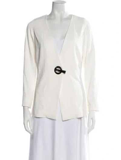Pre-owned Ramy Brook Silk Jacket In Neutral