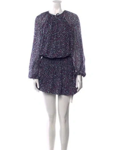 Pre-owned Ramy Brook Silk Knee-length Dress In Blue