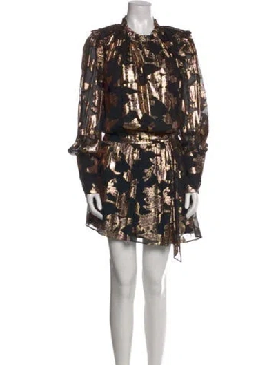 Pre-owned Ramy Brook Silk Knee-length Dress In Multi