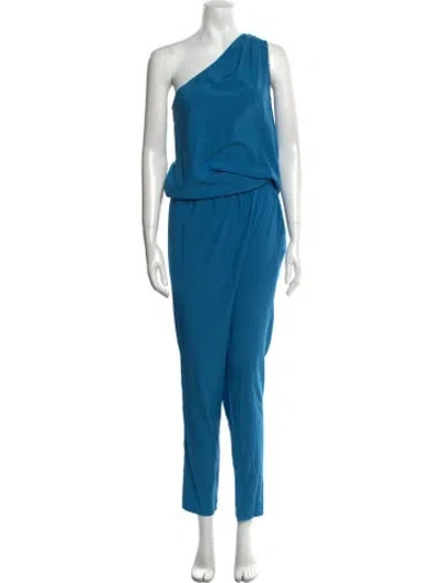 Pre-owned Ramy Brook Silk Long Dress In Blue