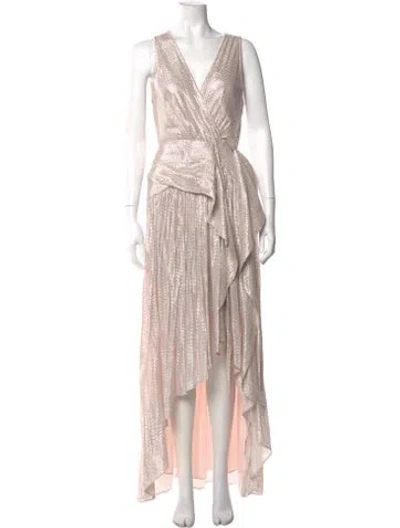 Pre-owned Ramy Brook Silk Long Dress In Multi