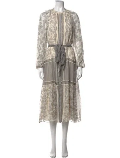 Pre-owned Ramy Brook Silk Long Dress W/ Tags In Multicolor