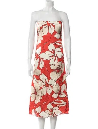 Pre-owned Ramy Brook Silk Midi Length Dress In Multi