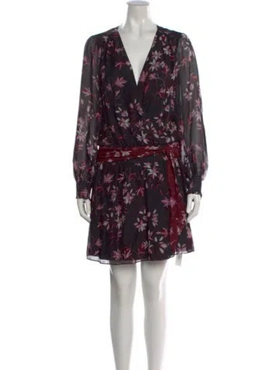 Pre-owned Ramy Brook Silk Mini Dress In Black