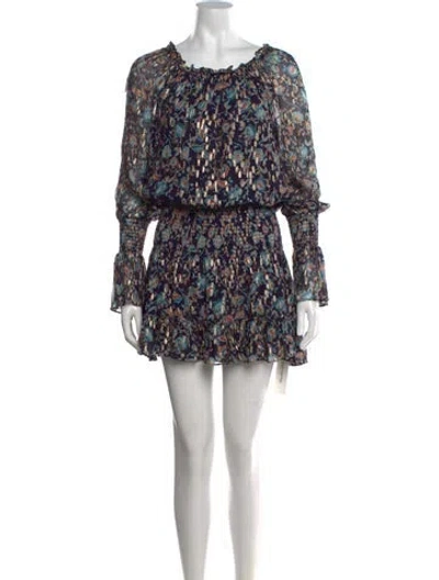 Pre-owned Ramy Brook Silk Mini Dress In Blue