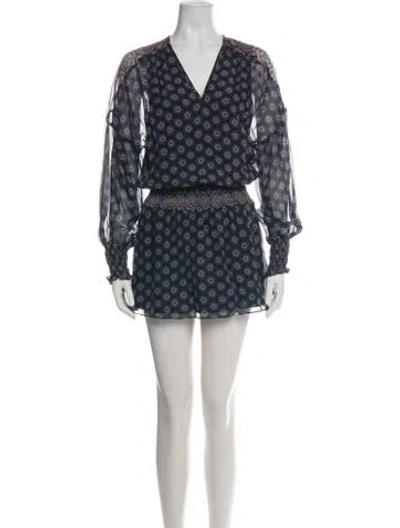 Pre-owned Ramy Brook Silk Mini Dress In Green