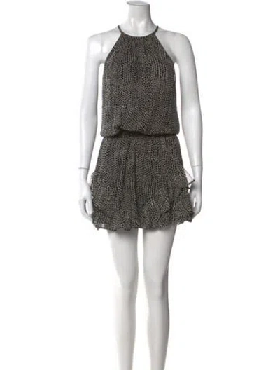 Pre-owned Ramy Brook Silk Mini Dress In Multi