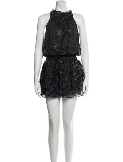 Pre-owned Ramy Brook Silk Mini Dress In Multi