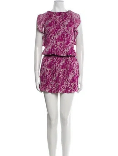 Pre-owned Ramy Brook Silk Mini Dress In Pink