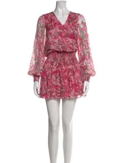 Pre-owned Ramy Brook Silk Mini Dress In Pink