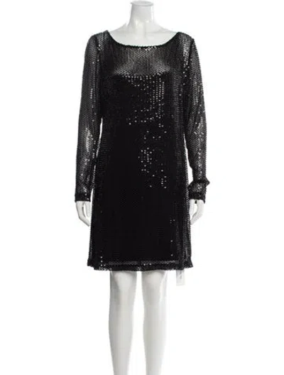Pre-owned Ramy Brook Silk Mini Dress W/ Tags In Black