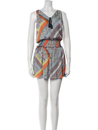 Pre-owned Ramy Brook Silk Mini Dress In Yellow