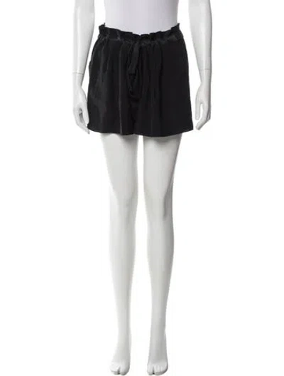 Pre-owned Ramy Brook Silk Mini Shorts In Black