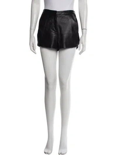 Pre-owned Ramy Brook Silk Mini Shorts In Black