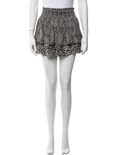 Pre-owned Ramy Brook Silk Mini Skirt In Black