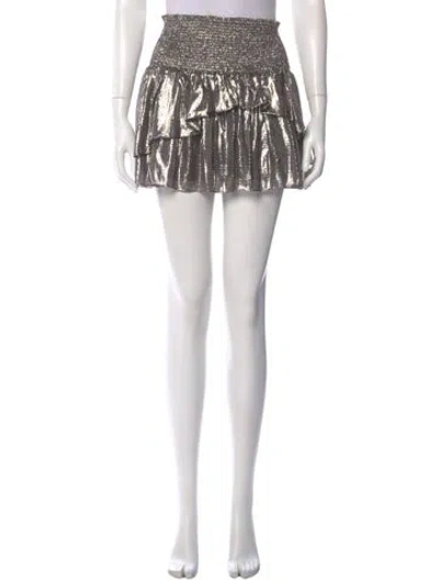 Pre-owned Ramy Brook Silk Mini Skirt In Multi