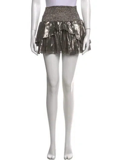 Pre-owned Ramy Brook Silk Mini Skirt In Multi