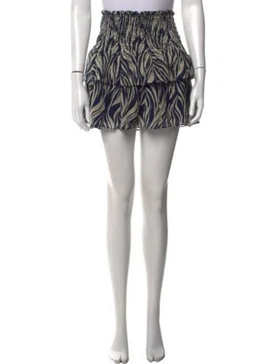 Pre-owned Ramy Brook Silk Mini Skirt In Neutrals