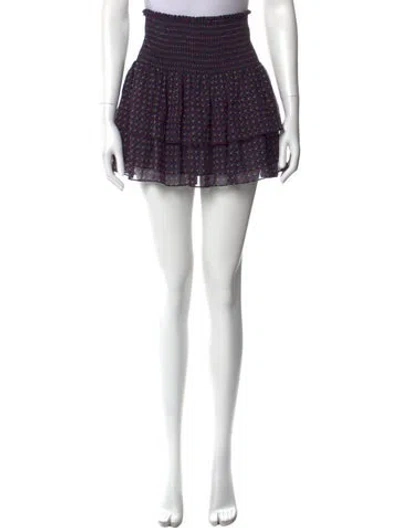 Pre-owned Ramy Brook Silk Mini Skirt In Purple