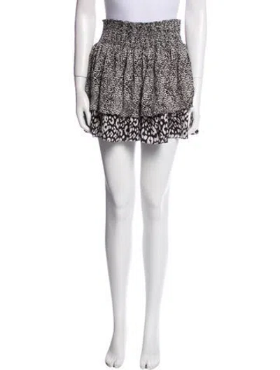 Pre-owned Ramy Brook Silk Mini Skirt In White