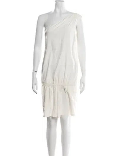 Pre-owned Ramy Brook Silk Scoop Neck Romper In White