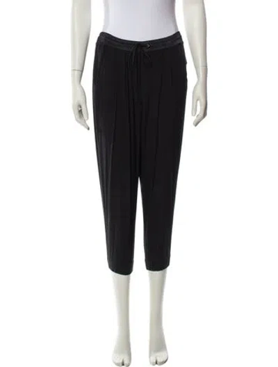 Pre-owned Ramy Brook Silk Skinny Leg Pants In Black