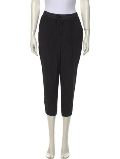 Pre-owned Ramy Brook Silk Skinny Leg Pants In Black