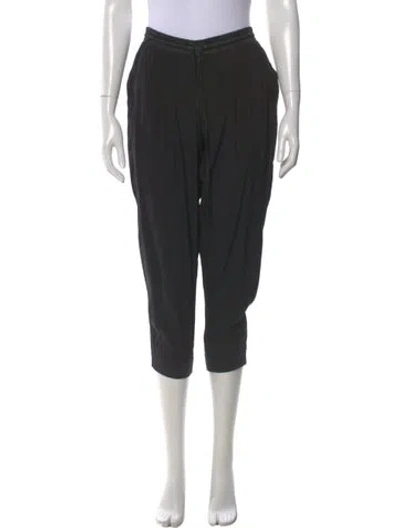 Pre-owned Ramy Brook Silk Skinny Leg Pants In Black