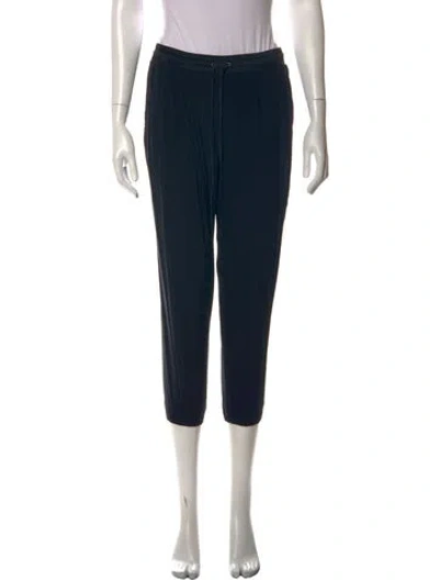 Pre-owned Ramy Brook Silk Skinny Leg Pants In Black