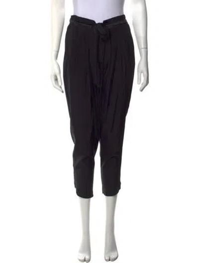 Pre-owned Ramy Brook Silk Skinny Leg Pants In Black
