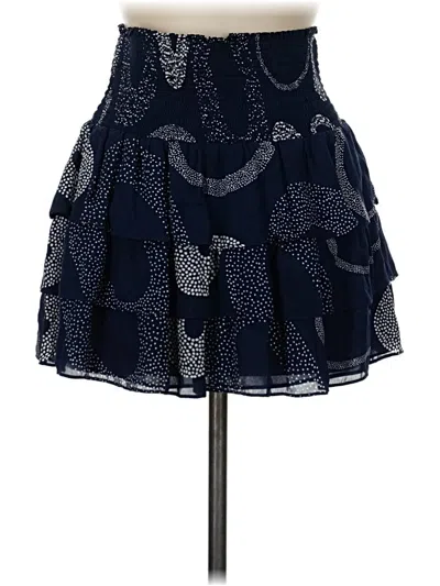Pre-owned Ramy Brook Silk Skirt In Blue