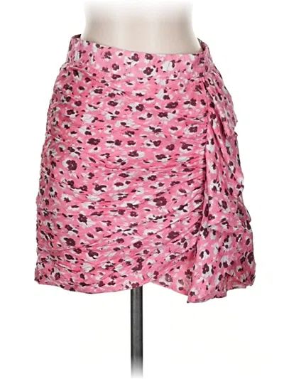 Pre-owned Ramy Brook Silk Skirt In Pink