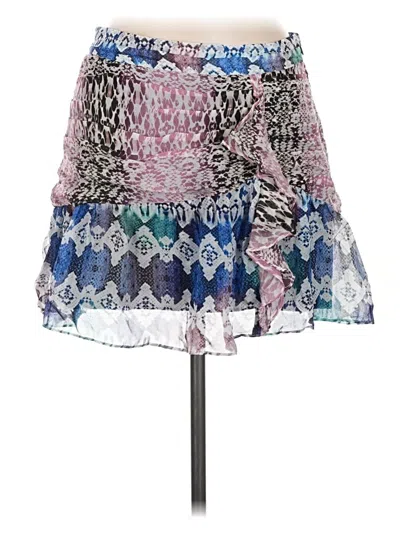 Pre-owned Ramy Brook Silk Skirt In Purple