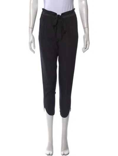 Pre-owned Ramy Brook Silk Straight Leg Pants W/ Tags In Black