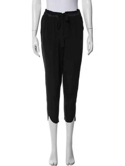 Pre-owned Ramy Brook Silk Sweatpants In Black
