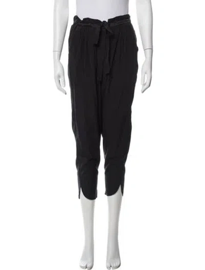 Pre-owned Ramy Brook Silk Sweatpants In Gray