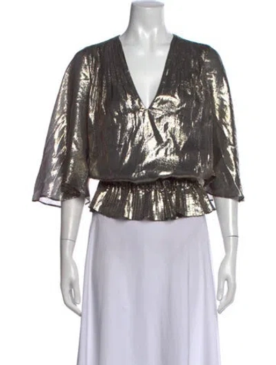 Pre-owned Ramy Brook Silk V-neck Blouse