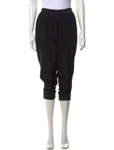 Pre-owned Ramy Brook Silk Wide Leg Pants In Black