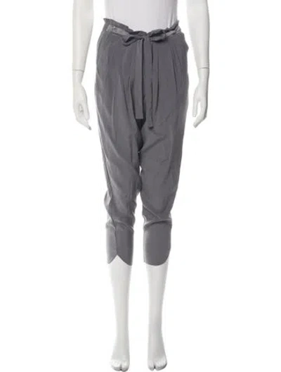 Pre-owned Ramy Brook Silk Wide Leg Pants In Purple