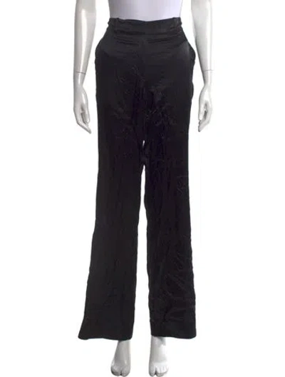 Pre-owned Ramy Brook Silk Wide Leg Pants W/ Tags In Black