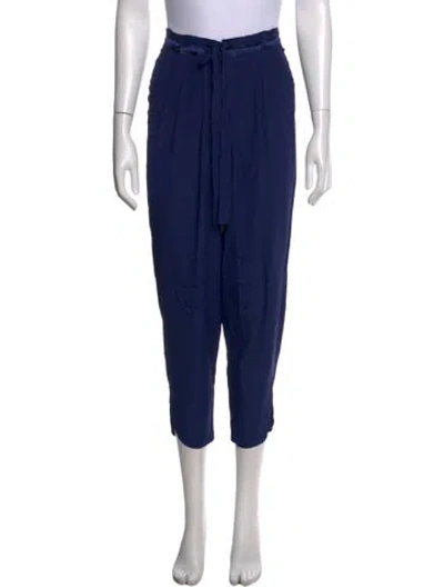 Pre-owned Ramy Brook Silk Wide Leg Pants W/ Tags In Blue