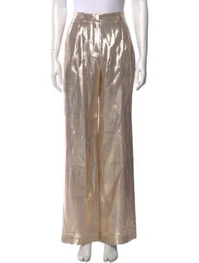 Pre-owned Ramy Brook Silk Wide Leg Pants W/ Tags In Neutral
