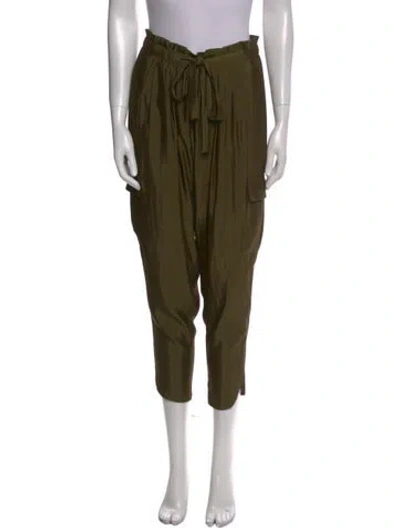 Pre-owned Ramy Brook Skinny Leg Pants In Green